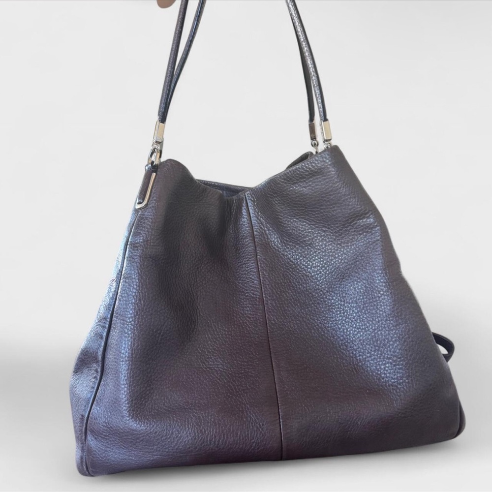 Coach Madison Phoebe Brown Hobo Shoulder Leather Bag